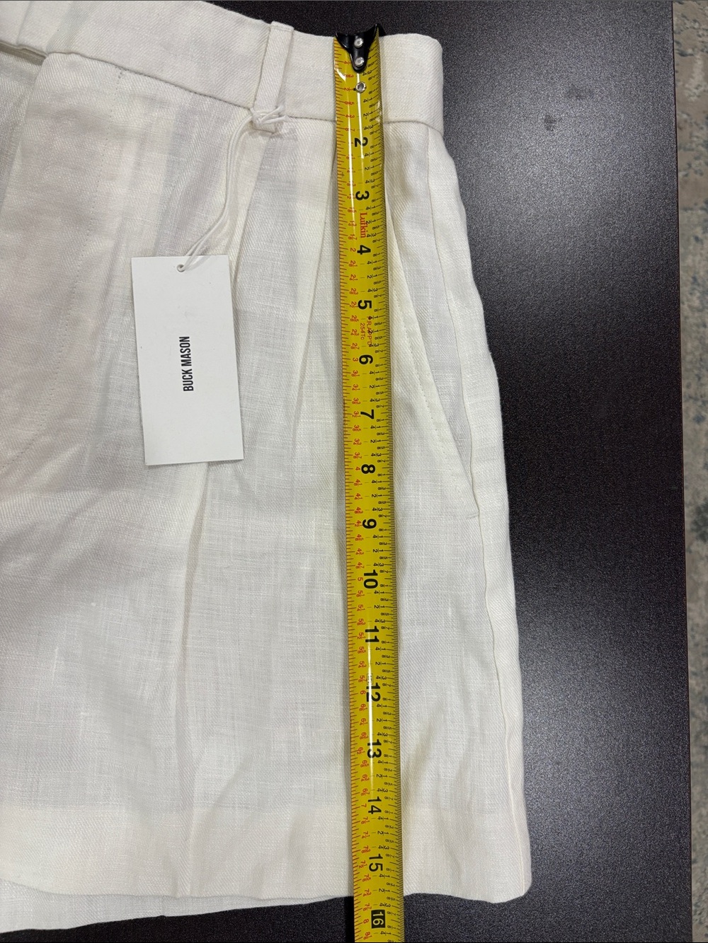 Buck Mason Women’s White Hutton Linen Shorts Size 2 Retail $178 - Picture 5 of 14